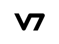 The image shows V7 logo